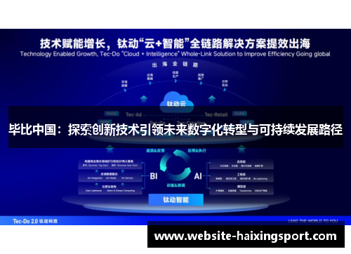 毕比中国：探索创新技术引领未来数字化转型与可持续发展路径